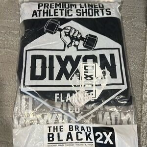 Dixxon flannel company 2XL The Brad black premium lined athletic shorts